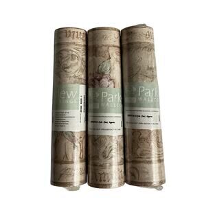 Lot of 3 Parkview Designs Wallpaper Border Calligraphy 20500 5.5 Yds Each NIP
